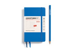 LEUCHTTURM WEEKLY PLANNER 2025 & NB A6 HC 12 MONTHS SKY 370650